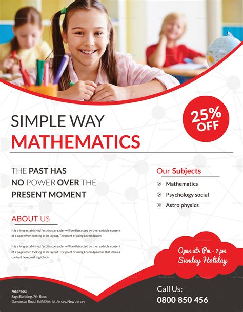 free home tutoring math flyer templates tutor template brochure